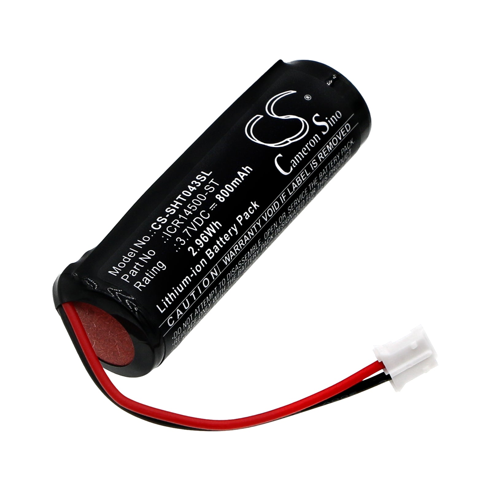 800mAh Li-ion Battery for Simplehuman Automatic Flusher - ST1045, ST1044, ST1043, ST1046 - 3.7V, 2.96Wh - Replacement Power