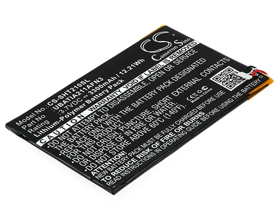 3300mAh Replacement Battery for Sharp Aquos Pad SHT21 Tablet - UBATIA211AFN3 - 122.3x80x3.4mm