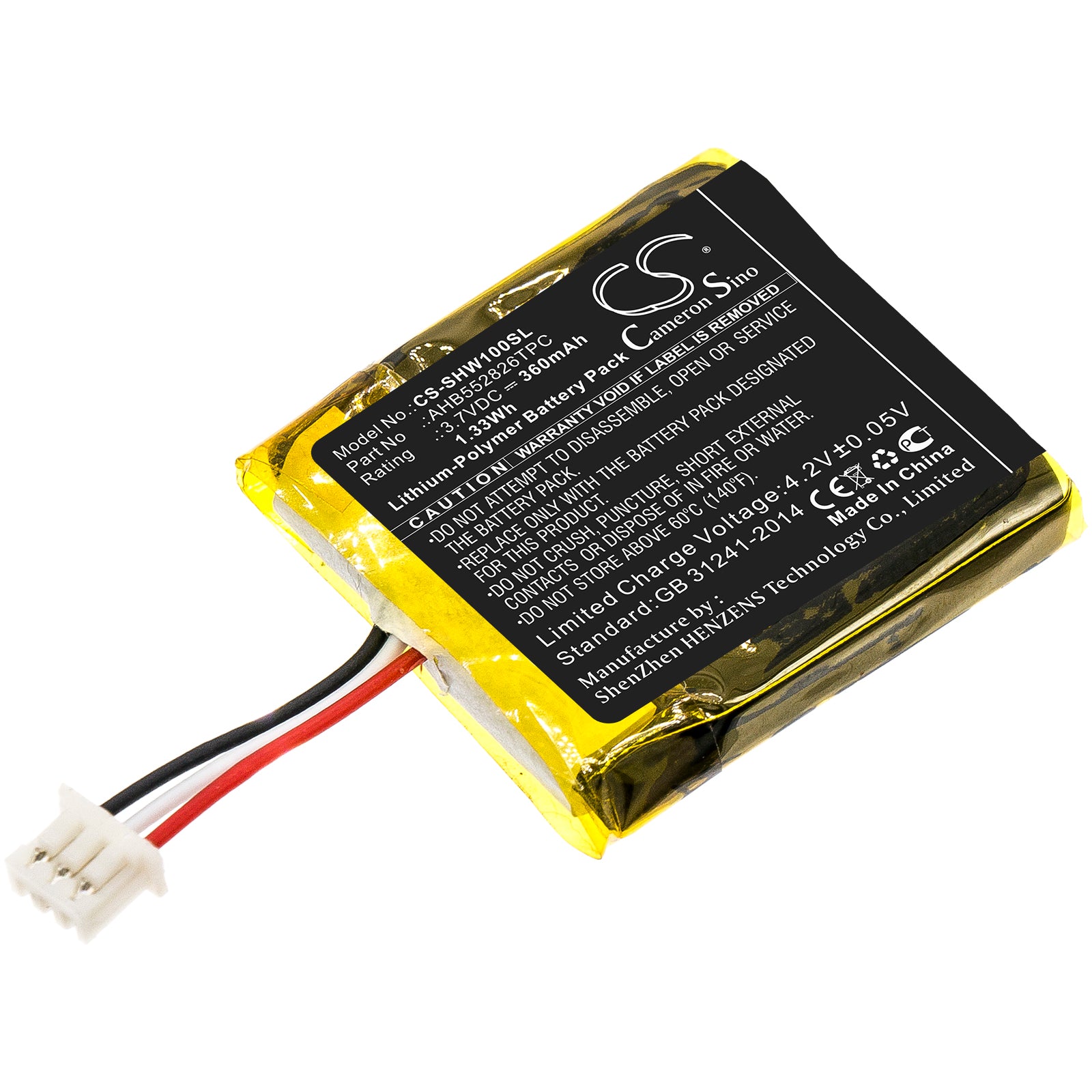 360mAh Replacement Battery for Sennheiser SDW & EPOS IMPACT Wireless Headsets - 3.7V Li-Polymer