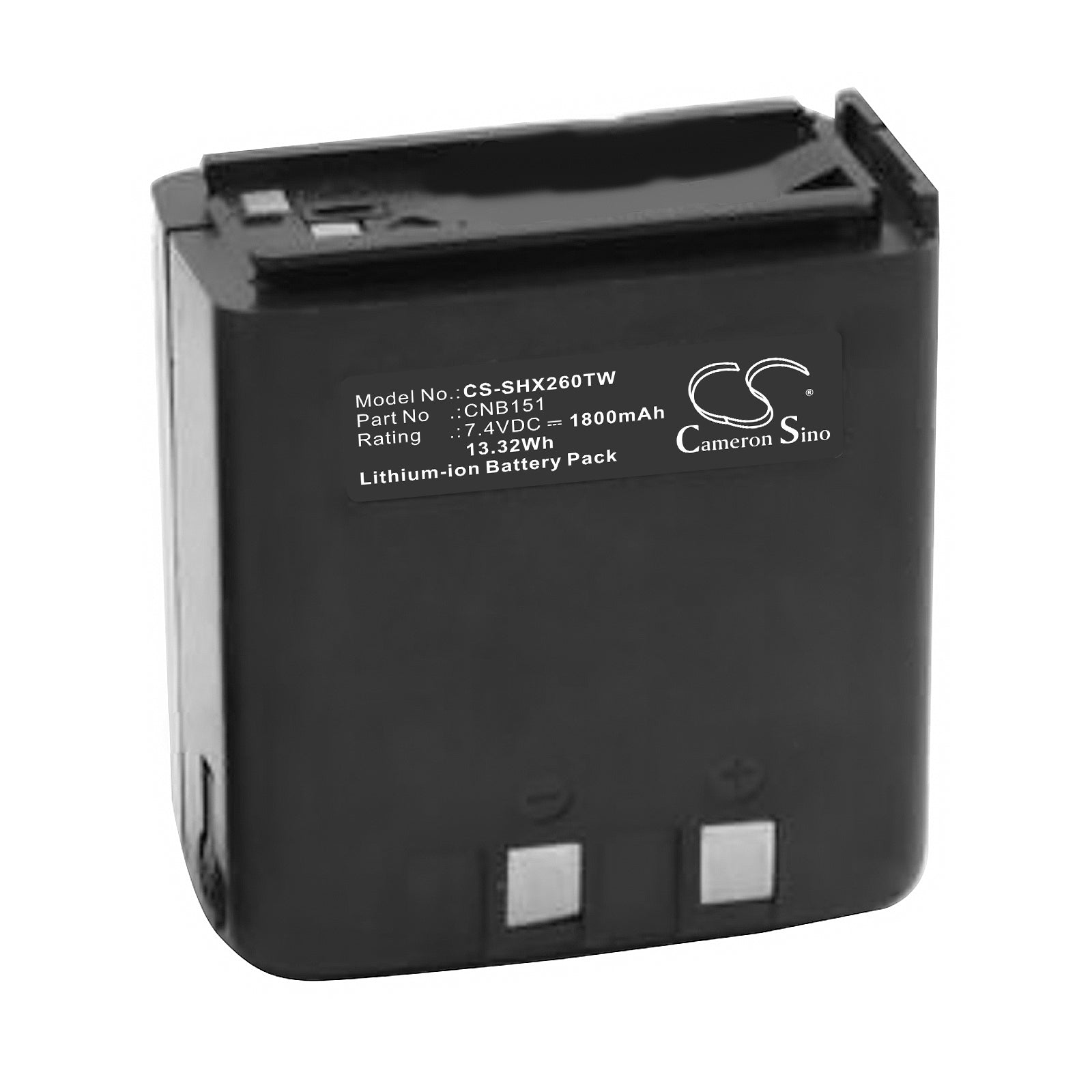 1800mAh 7.4V Li-ion Battery for Standard Horizon C150 HX260 Two-Way Radio & CNB151 Replacement