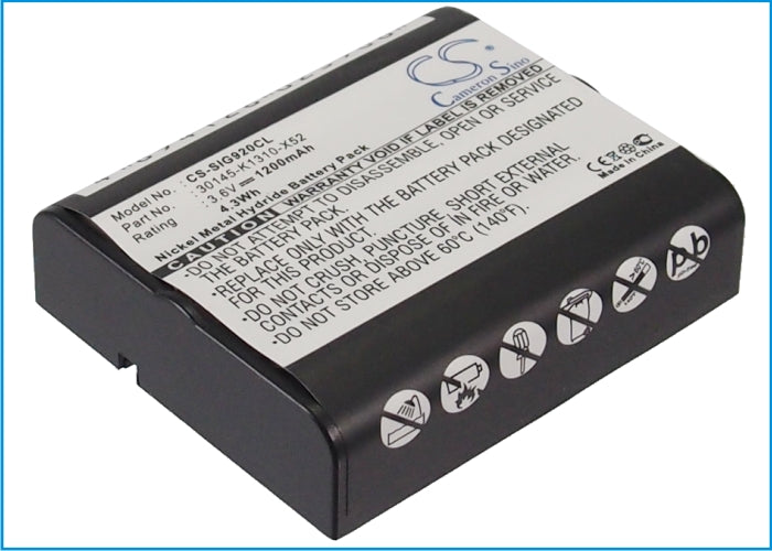 1200mAh Ni-MH 3.6V Replacement Battery for Commodore 250 & Siemens Gigaset 905/951/952 Cordless Phones