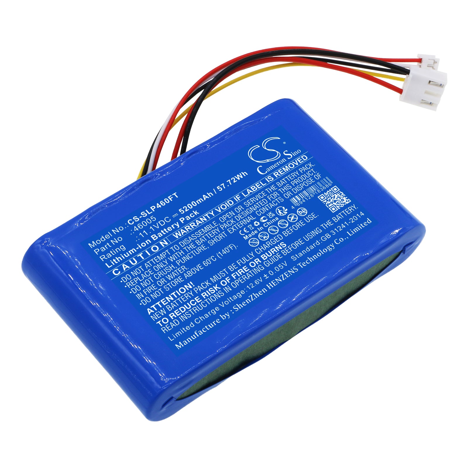 5200mAh 11.1V Li-ion Replacement Battery for Streamlight Portable Scene Light II (46005) - Extended Runtime