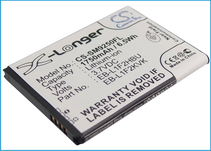 1750mAh Replacement Battery for Samsung Galaxy Nexus GT-i9250 - 3.7V 6.5Wh Li-ion EB-L1F2HBU Compatible