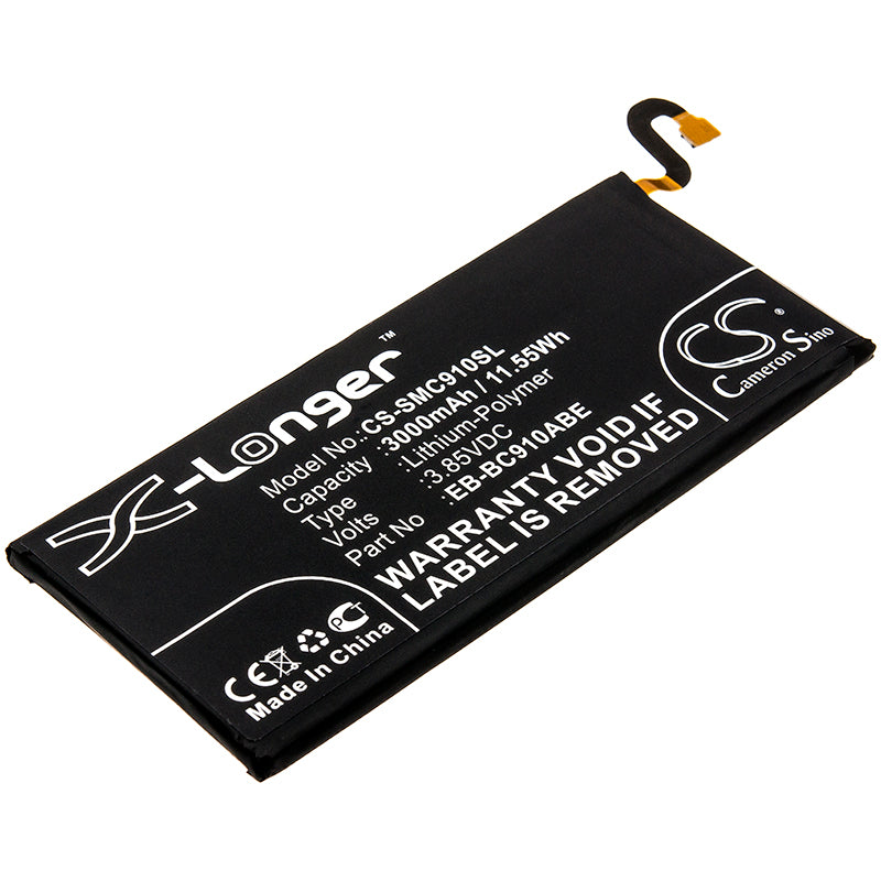 3000mAh Replacement Battery for Samsung Galaxy C910/C10 Pro (SM-C9100) - 3.85V Li-Polymer Cell Phone Battery