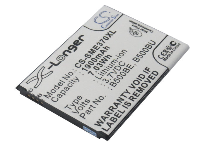 1900mAh Replacement Battery for Galaxy S4 Mini & Duos - B500BE/BU - 3.7V Li-ion (i9190, i9195, i257, i9192)