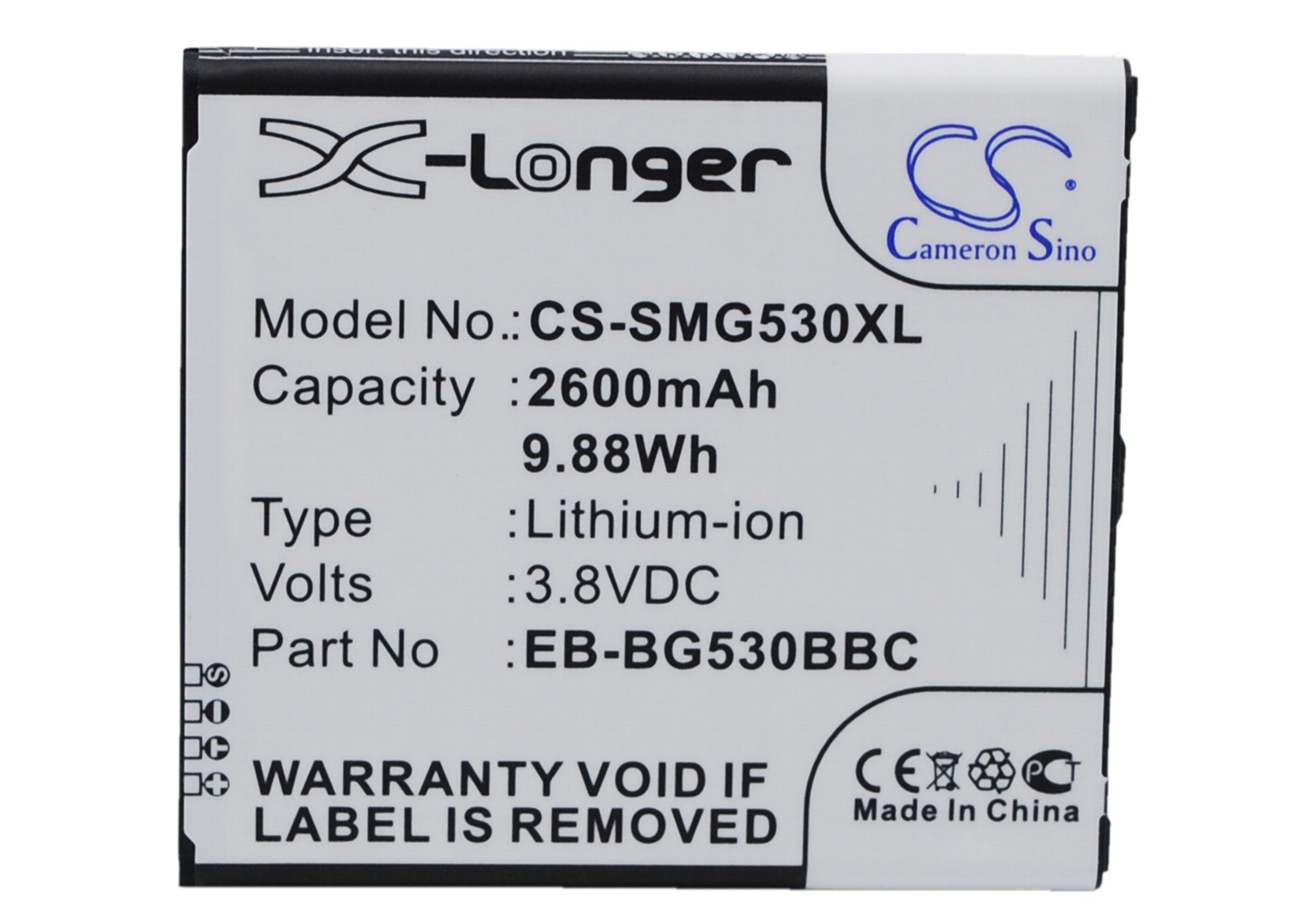 Samsung Galaxy J3/J5/Grand Prime Battery - 2600mAh, 3.8V Li-ion Replacement - Exact Fit, Tested Compatibility