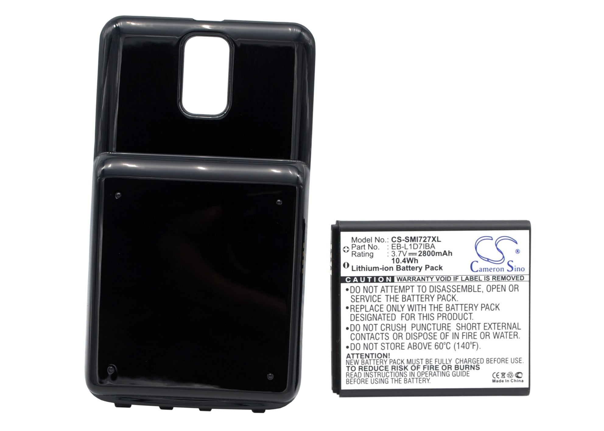 2800mAh Replacement Battery for AT&T Skyrocket SGH-I727 & Galaxy S II 4G - Extended Life Li-ion 3.7V