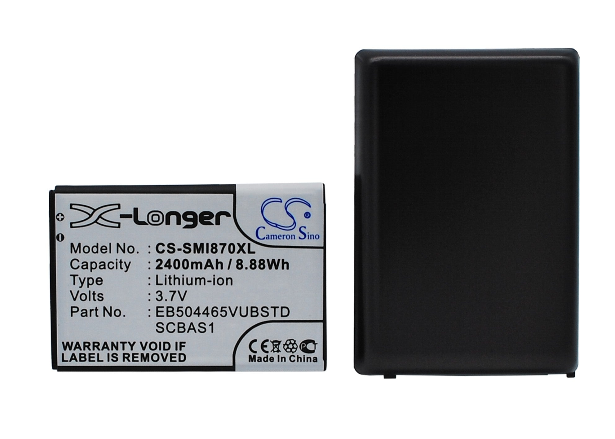 2400mAh Replacement Battery for Samsung Omnia 7 GT-I8700 - 3.7V Li-ion - Extended Life, Enhanced Performance