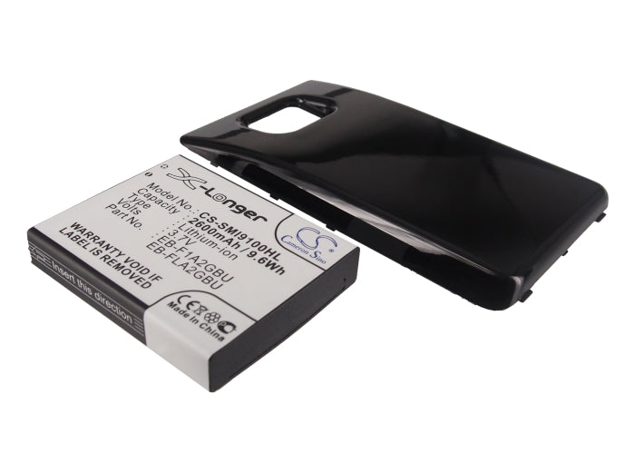 Samsung Galaxy S II GT-I9100 Battery Replacement - 2600mAh, 3.7V, 9.62Wh, Li-ion - Extended Life