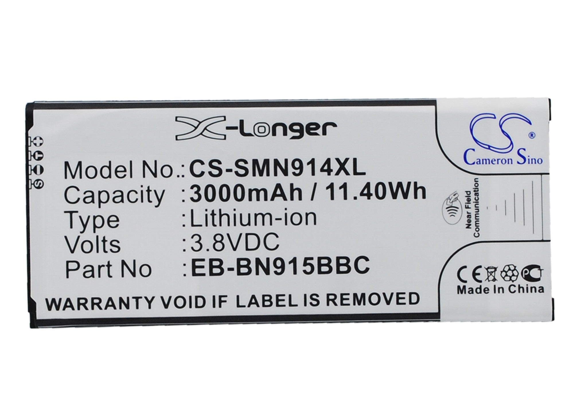 3000mAh Replacement Battery for Galaxy Note Edge SM-N915 Series - 3.8V Li-ion Phone Battery