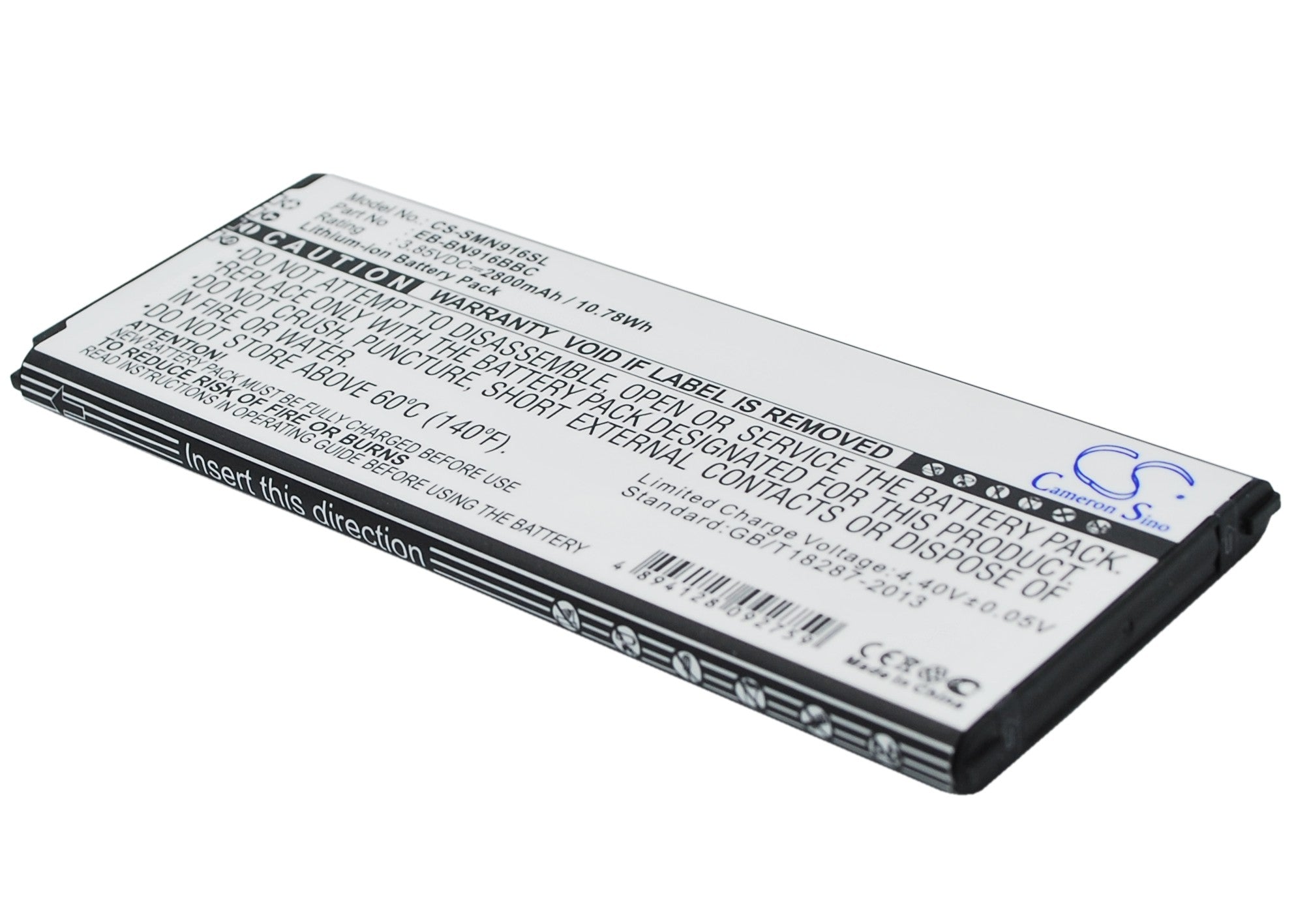 2800mAh Replacement Battery for Galaxy Note 4 (China Mobile) SM-N910F/SM-N910W - Premium Li-ion