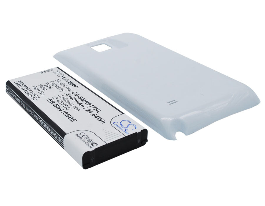 6400mAh Extended Battery for Galaxy Note 4 (SM-N910 Series) - High Capacity Li-ion Replacement