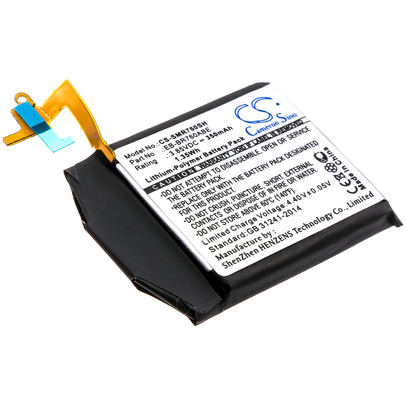 350mAh Battery Replacement for Samsung Gear S3 Classic/Frontier LTE Smartwatch (SM-R770, R760, R765) - 3.85V Li-Polymer