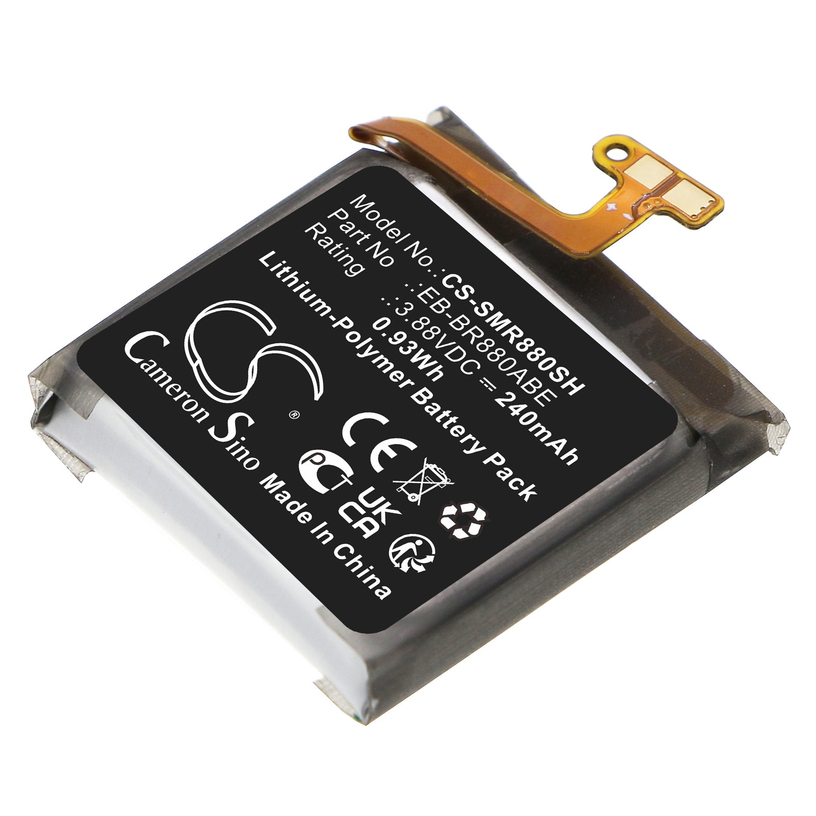 240mAh Battery for Galaxy Watch 4 (40/42mm) SM-R880 SM-R865U - 3.88V Li-Polymer Replacement