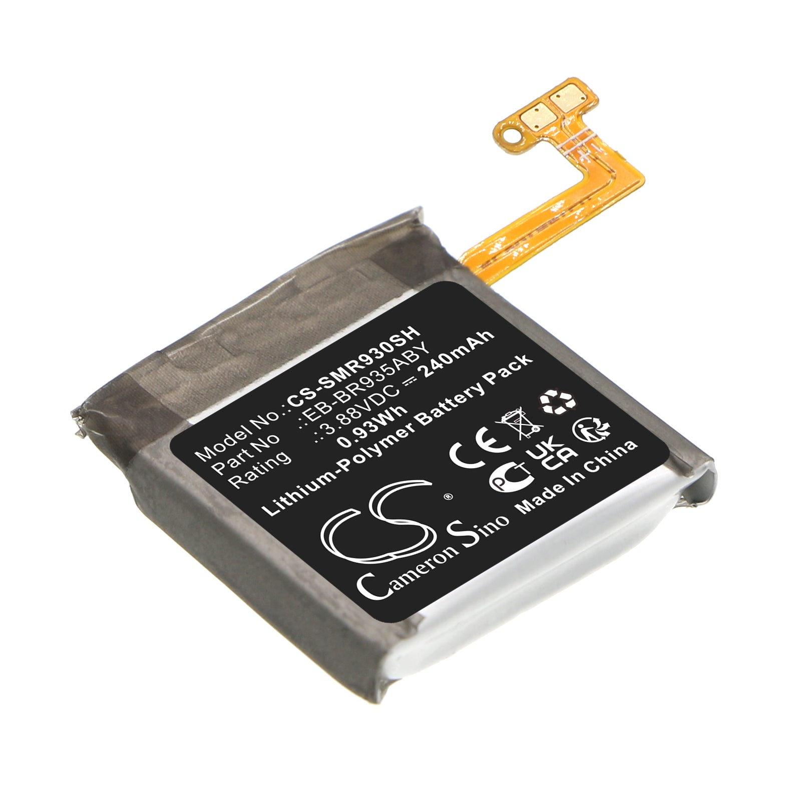 240mAh Replacement Battery for Galaxy Watch 6 40mm (SM-R930, SM-R935) - 3.88V Li-Polymer
