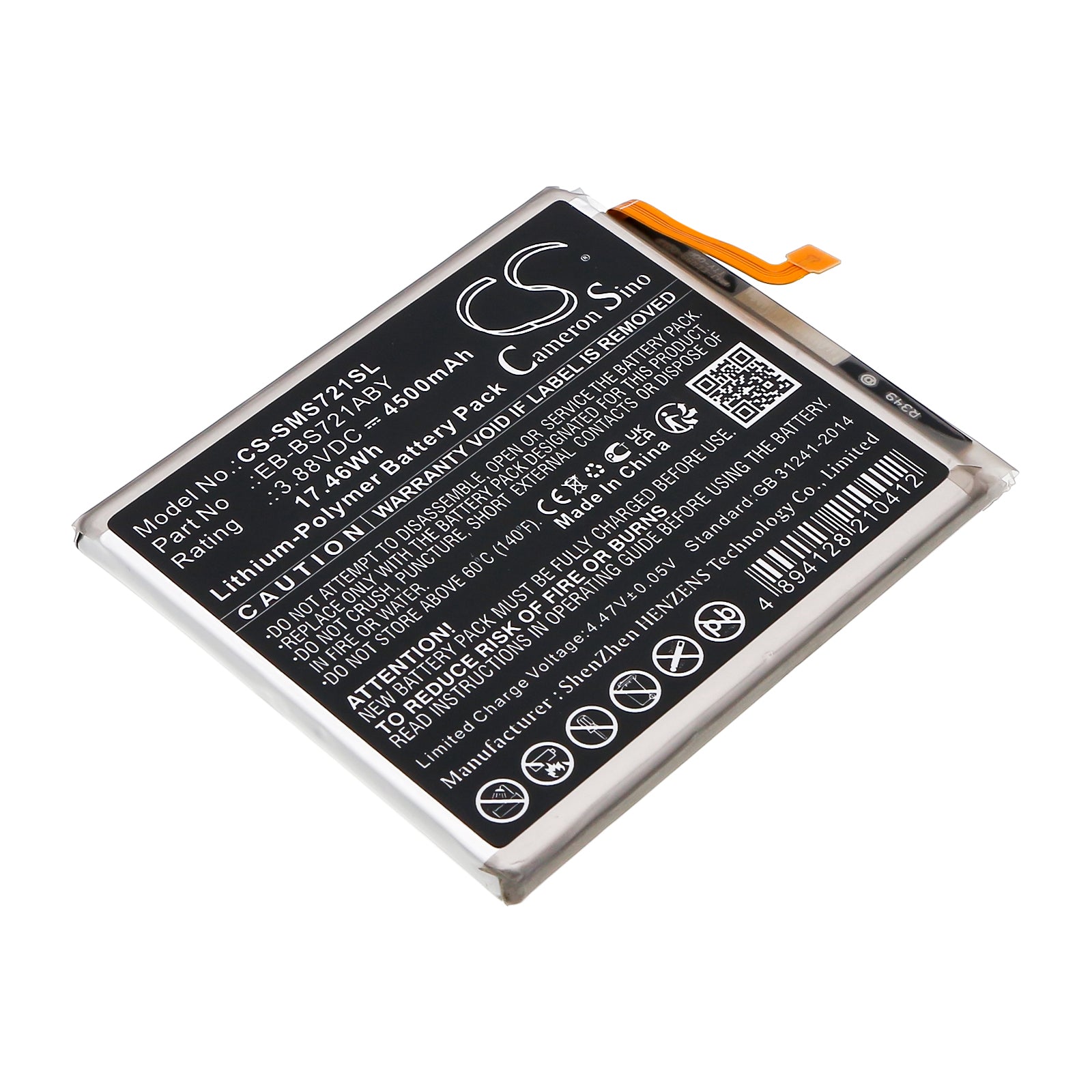 4500mAh Galaxy S24 FE Replacement Battery (SM-S721) - Premium Li-Polymer, EB-BS721ABY - Extended Life