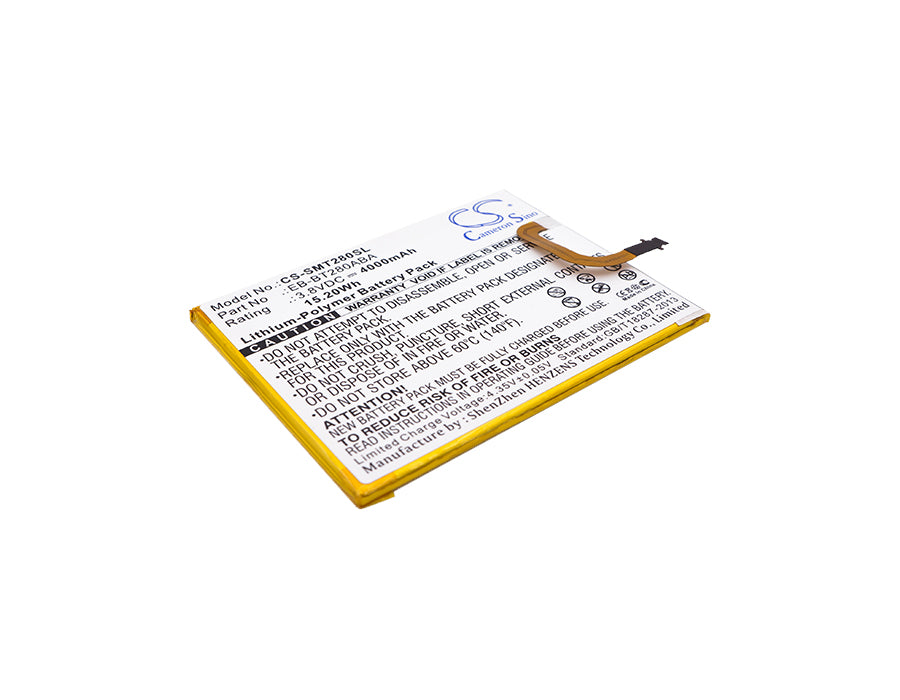 4000mAh Replacement Battery for Samsung Galaxy Tab E 7.0 & A 7.0 (2016) SM-T280, T285 Series - 3.8V 15.2Wh - Tablet Repair Part