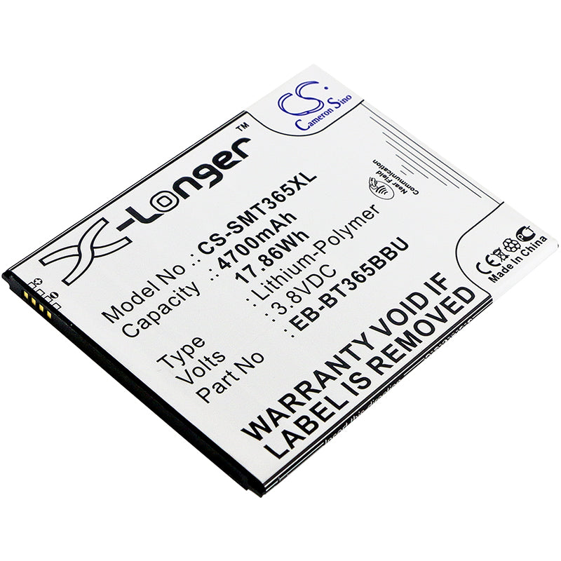 4700mAh Replacement Battery for Galaxy Tab Active 8.0 & Active 2 (SM-T360, T395) - 3.8V 17.86Wh - LTE & WiFi Models