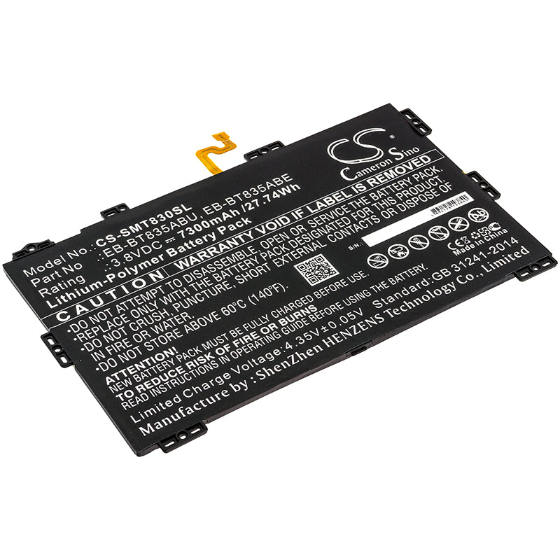 7300mAh Replacement Battery for Galaxy Tab S4 10.5" (SM-T830/T835) 2018 LTE Tablet - 3.8V Li-Polymer
