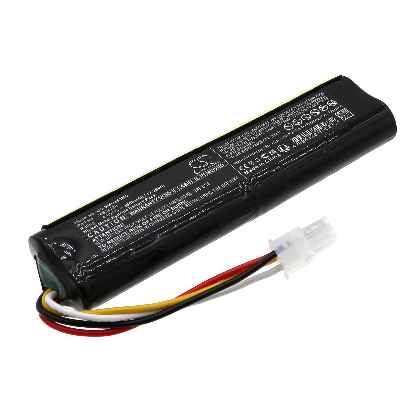 4.8V 3600mAh Ni-MH Battery Pack Replacement for Siemens Sonoline Antares & S-2000 Ultrasound Machines