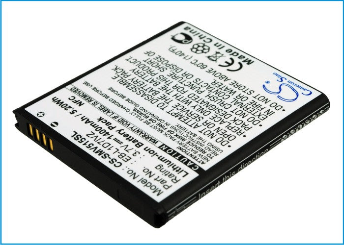 1400mAh Replacement Battery for Galaxy Nexus SCH-I515 (Verizon) - 3.7V Li-ion Cell