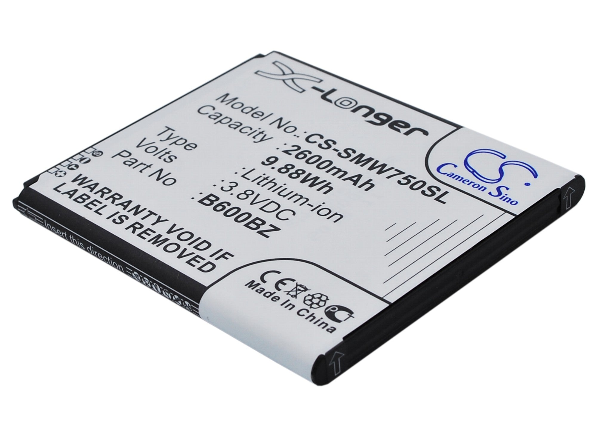 2600mAh Replacement Battery for Samsung Ativ SE SM-W750V, Neo & Huron - 3.8V Li-ion