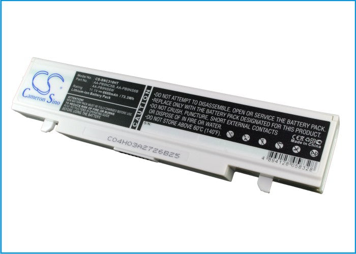 6600mAh Laptop Battery for Samsung Q318 R468 R710 RF511 RV520 - 11.1V 73.26Wh, Extended Life Li-ion Replacement