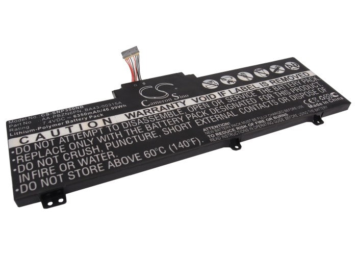 6350mAh Replacement Battery for Samsung NP350U2A, NP350U2Y, NP350U2B Notebook - 7.4V 46.99Wh Li-Polymer Laptop Battery