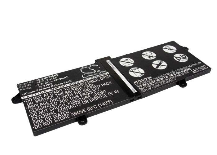 6800mAh Replacement Battery for Samsung Chromebook 550C Series - 7.4V 50.32Wh Li-Polymer AA-PLYN4AN