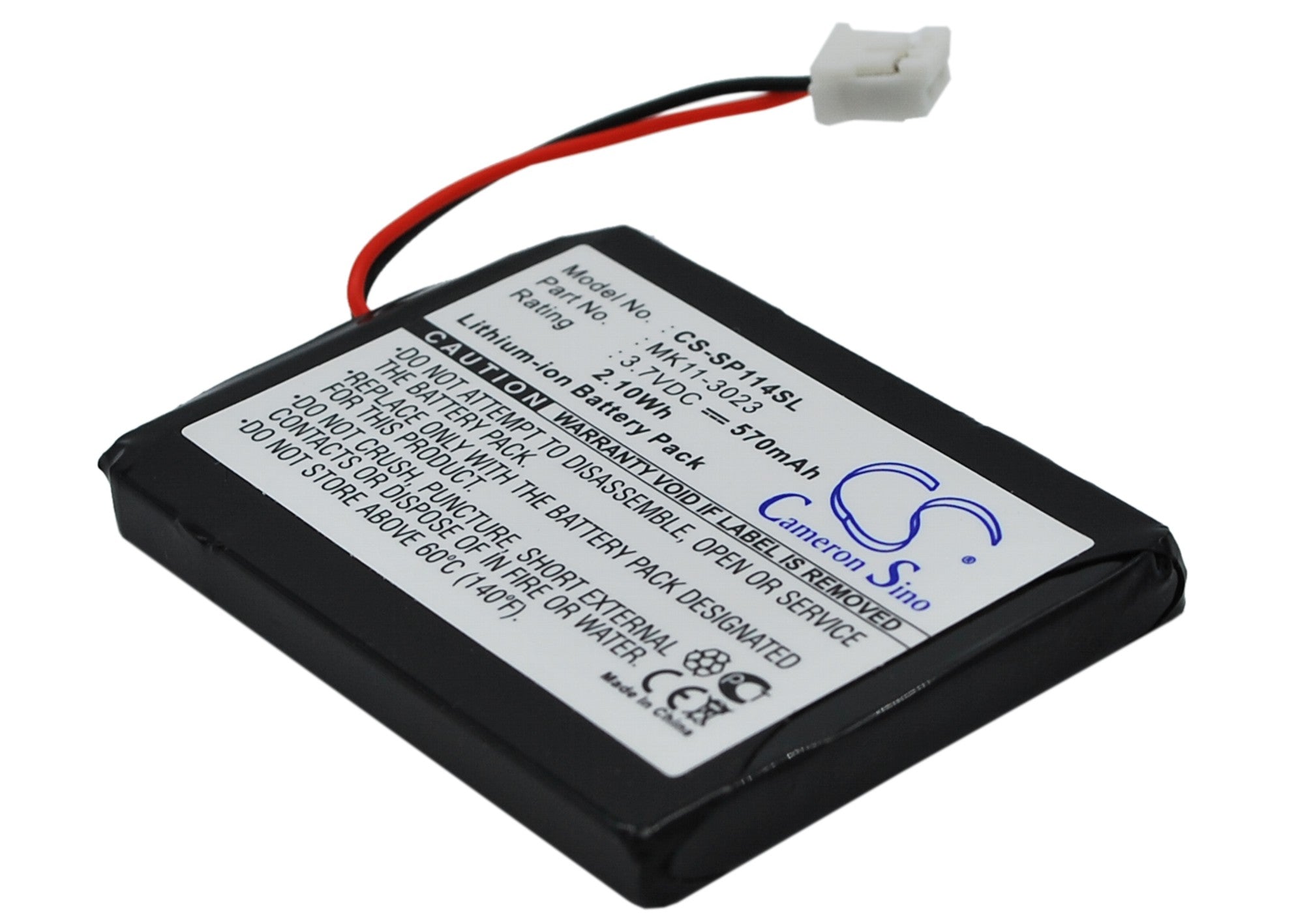 570mAh 3.7V Li-ion Replacement Battery for Sony PS3 Wireless Qwerty Keypad CECHZK1UC/CECHZK1JP