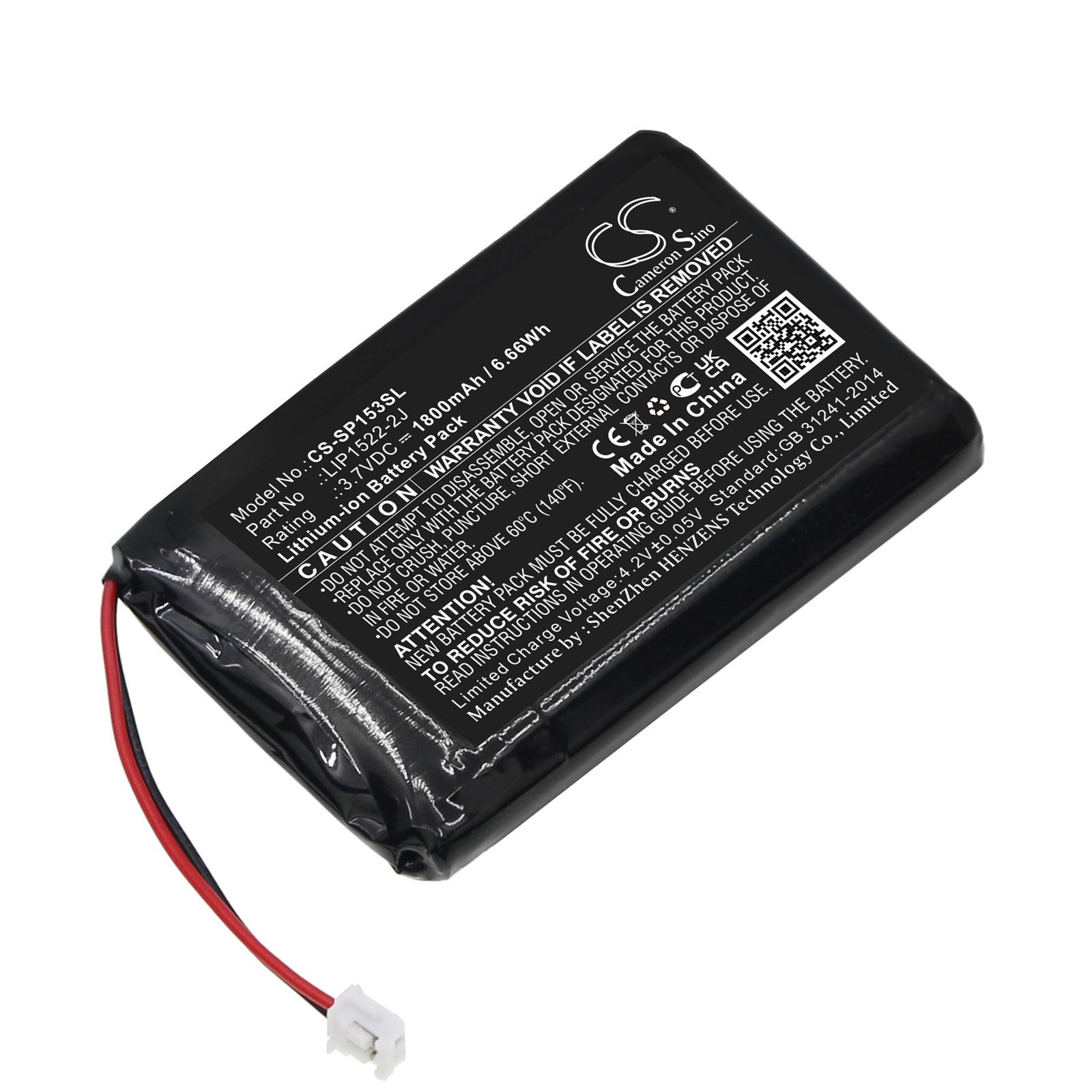 1800mAh Replacement Battery for Sony CUH-ZCT2 PS4 Controller - Enhanced Life, 3.7V Li-ion