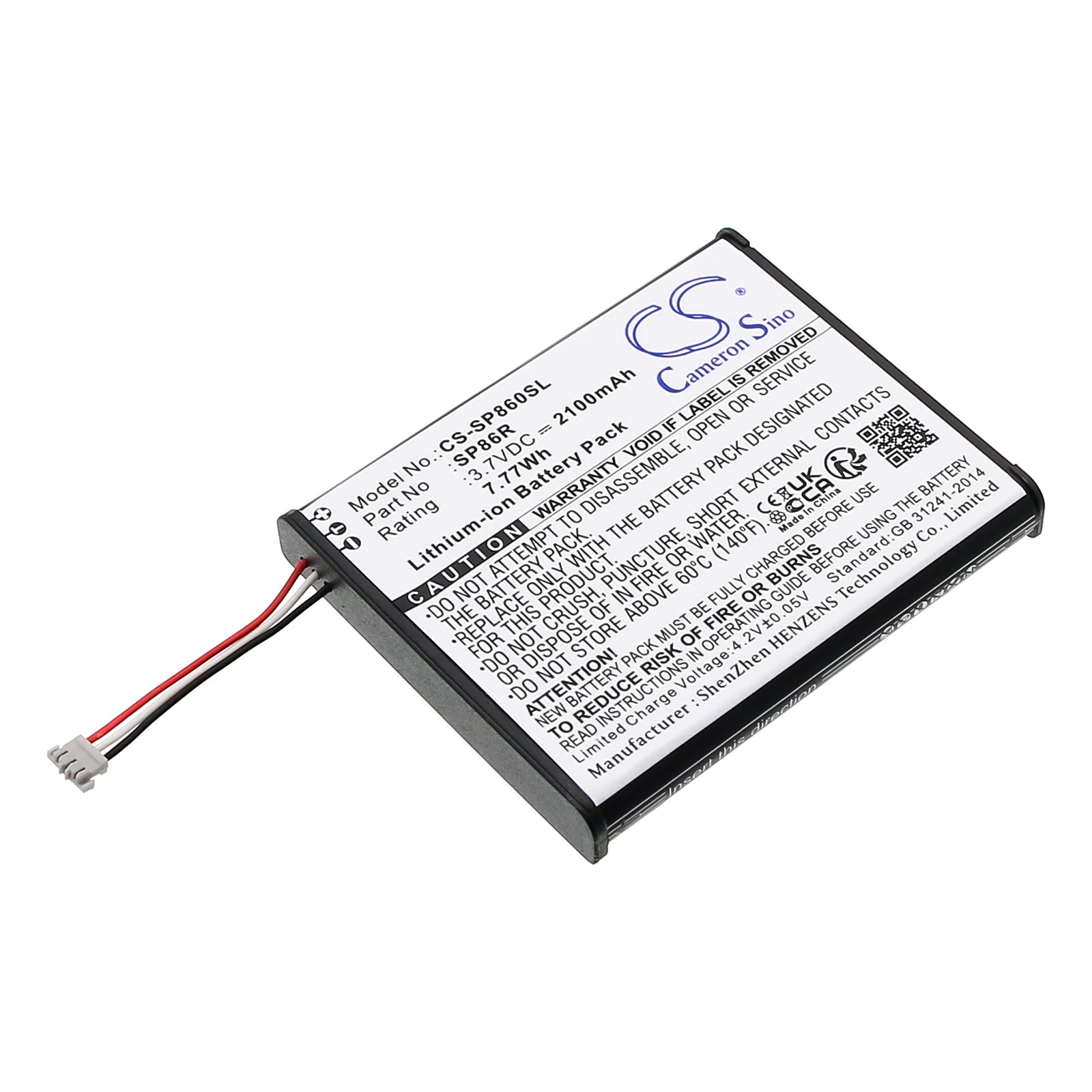 2100mAh Extended Life Replacement Battery for Sony PS Vita 2007/PSV2000/PCH-2007 Console - 3.7V, 7.77Wh