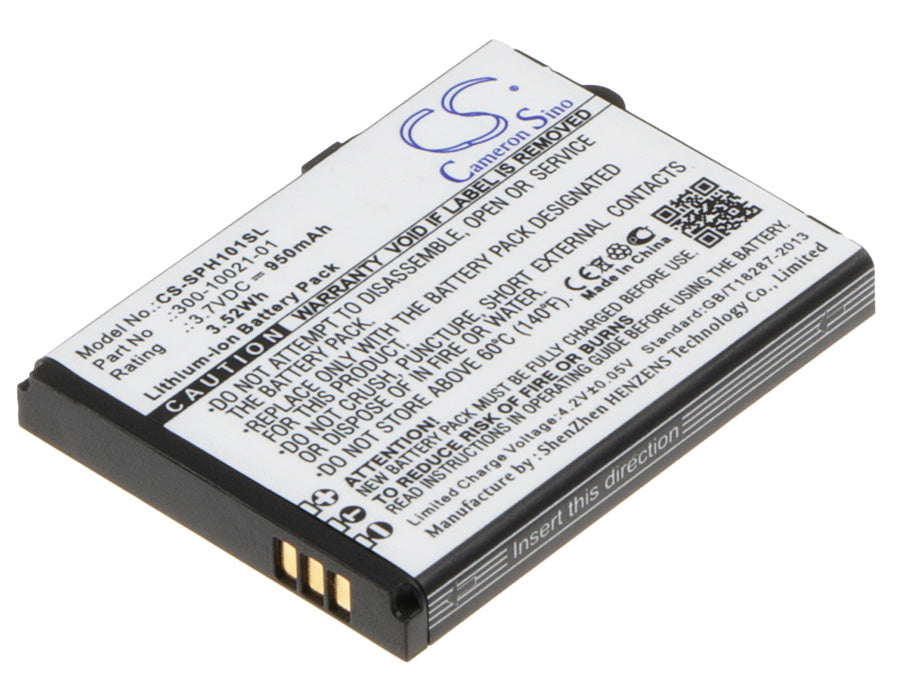 950mAh Replacement Battery for NETGEAR SPH-101 VoIP Phone - 3.7V Li-ion, 3.52Wh (300-10021-01)
