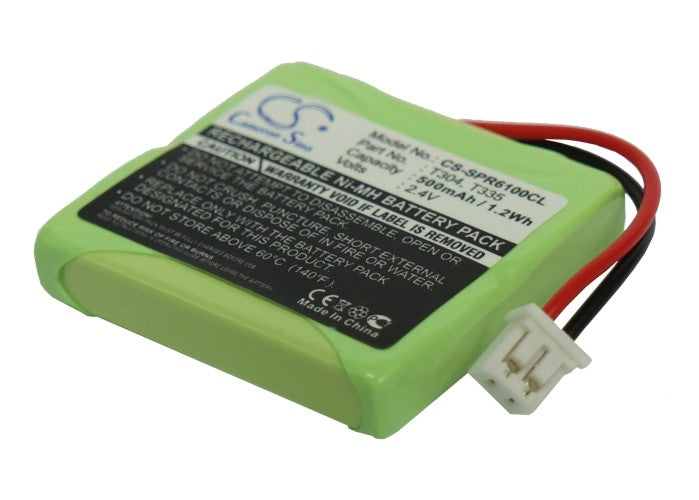 2.4V 500mAh Ni-MH Replacement Battery - Sagem DCP Cordless Phones, Samsung SP-R6100, Telekom T-Easy C310