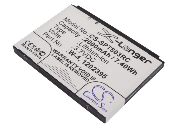 2000mAh Replacement Battery for Sierra Wireless 803S 4G LTE Hotspot - SWAC803SMH, SW760, W-4 - 3.7V Li-ion