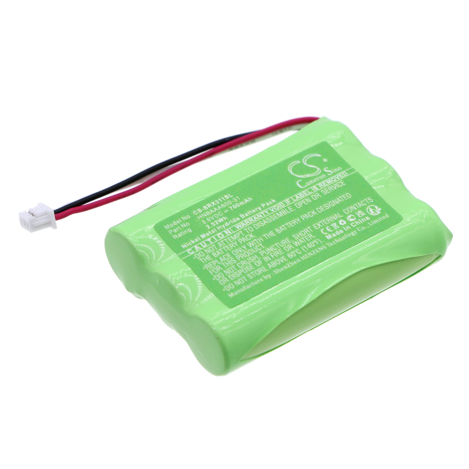 700mAh 3.6V Ni-MH Replacement Battery for Sony SRS-XB01 Speaker - Exact Fit, HFR-AAA800*3