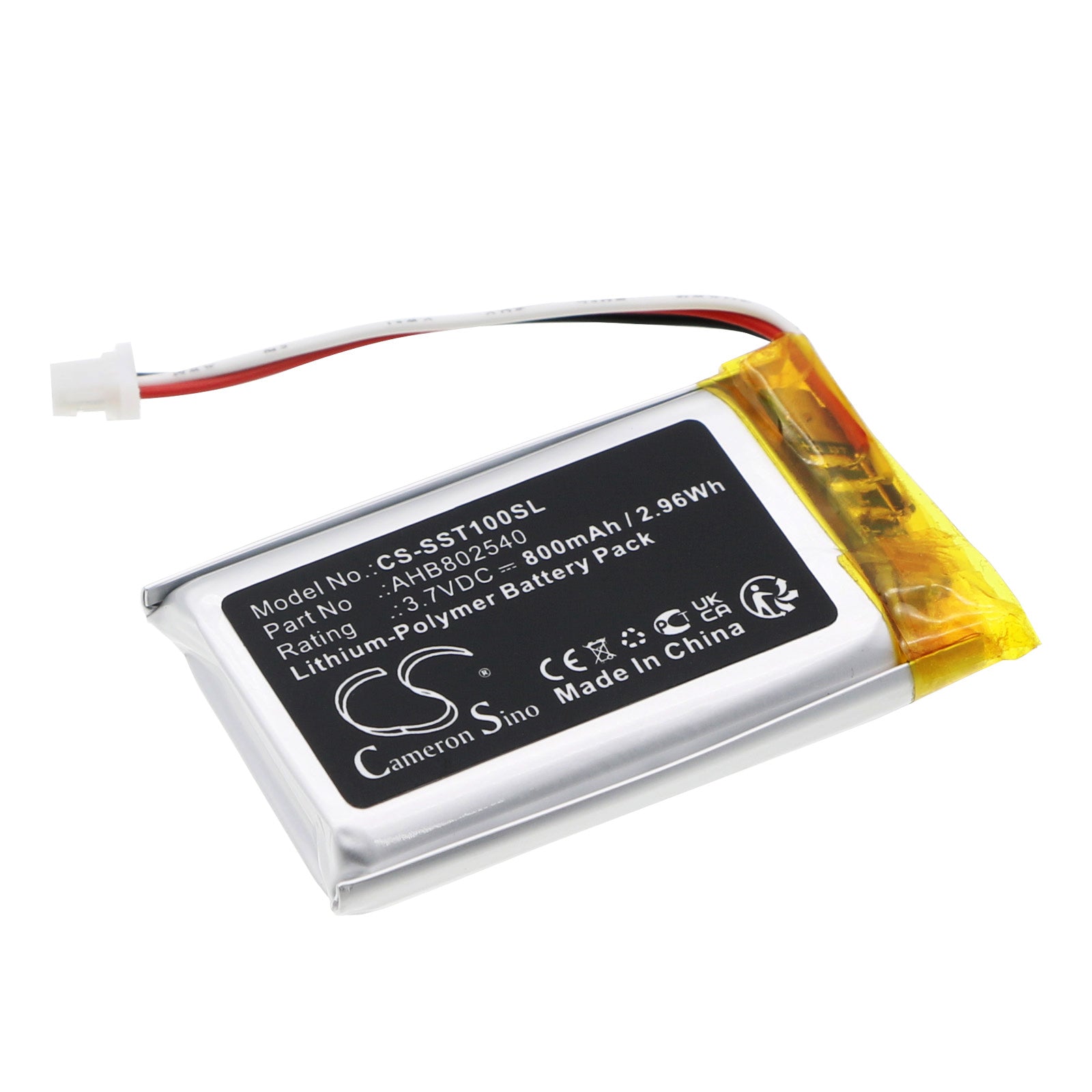 Sena Spider ST1 & Spyder 1S Headset Replacement Battery - 800mAh Li-Polymer, AHB802540 Upgrade