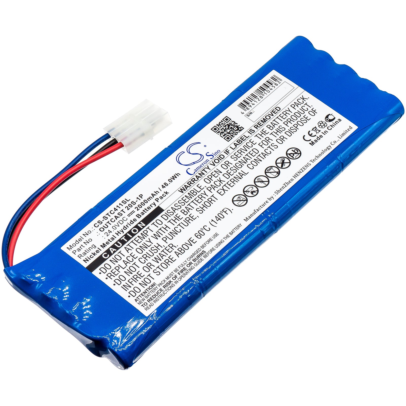 2000mAh 24V Replacement Battery for Soundcast Outcast ICO411a & ICO410 Speakers - Ni-MH 48Wh