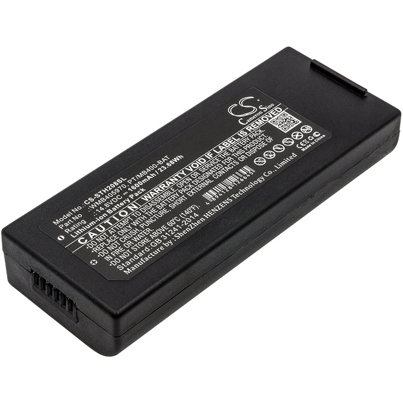 1600mAh 14.8V Li-ion Replacement Battery for Lapin PT408e/PT412e & Sato TH2/MB400i Printers