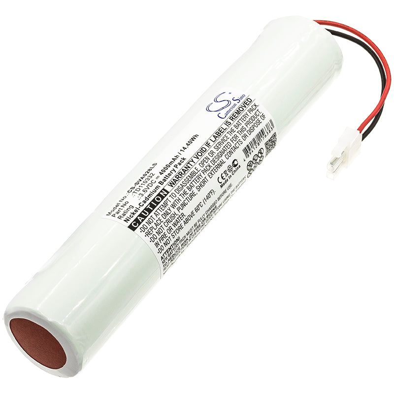4000mAh 3.6V Ni-CD Emergency Light Battery - Schneider OVA51028E, Bargellini, Everlux Ferro Compatible - 180x35x33mm
