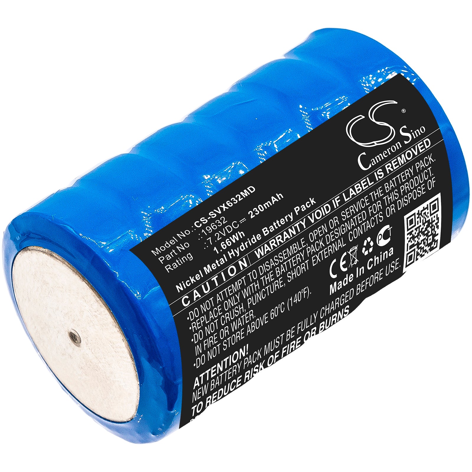 7.2V 230mAh Ni-MH Battery - Servox Digital XL Speech Aid Replacement: Medical Grade D45N7/14266