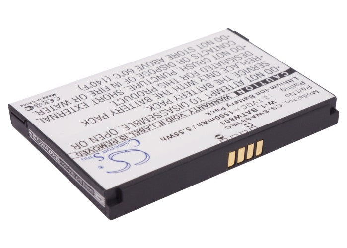 1500mAh Replacement Battery for NETGEAR Mingle, Sprint Zing, Sierra Wireless AirCard 4G Hotspots - 3.7V Li-ion