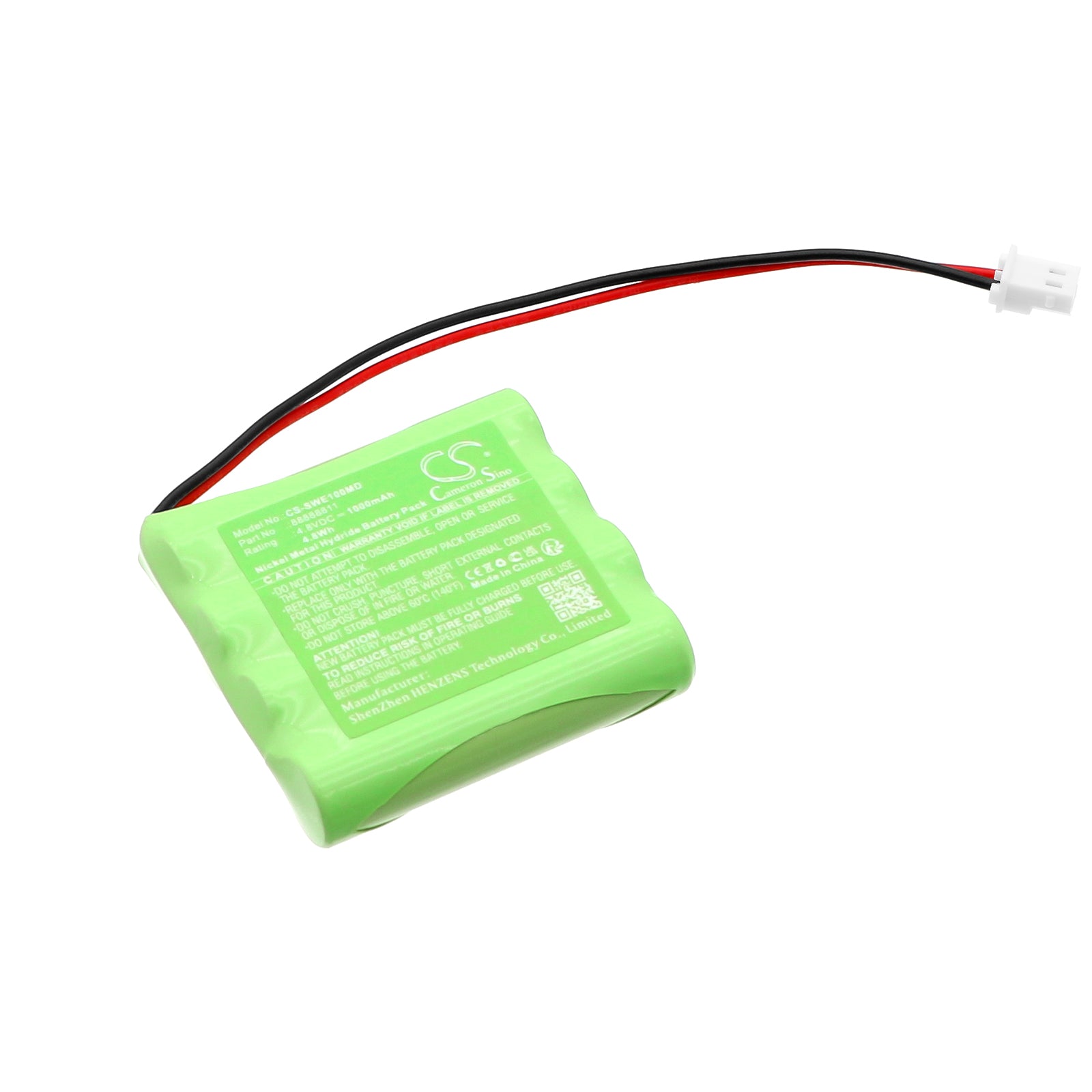 SCHWA ECO 2 Medical Device Replacement Battery, 1000mAh, 4.8V Ni-MH, SCHWA 88888811