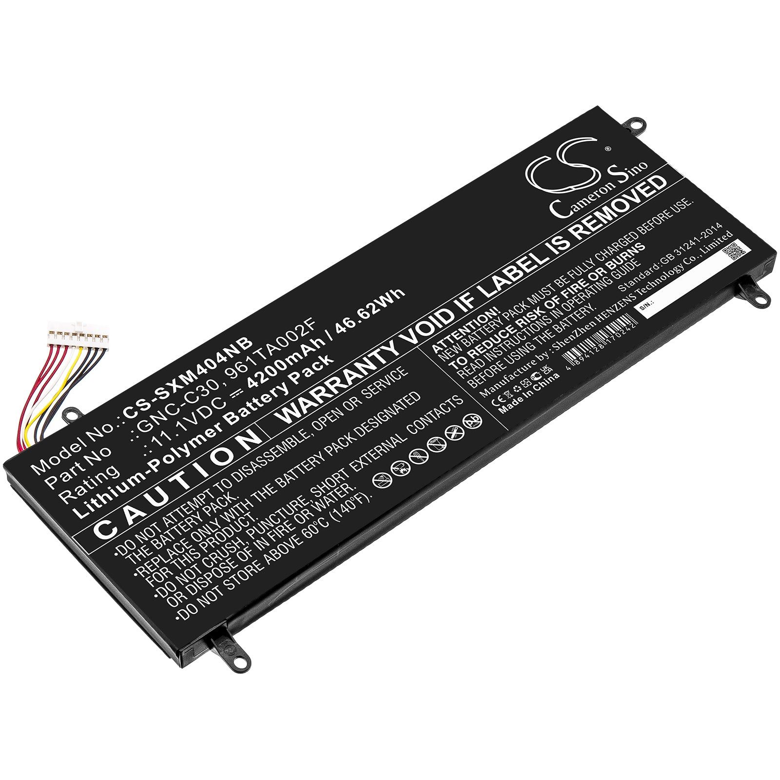 Gigabyte U24/P34 Laptop Battery - 4200mAh, 11.1V Li-Polymer Replacement (46.62Wh)