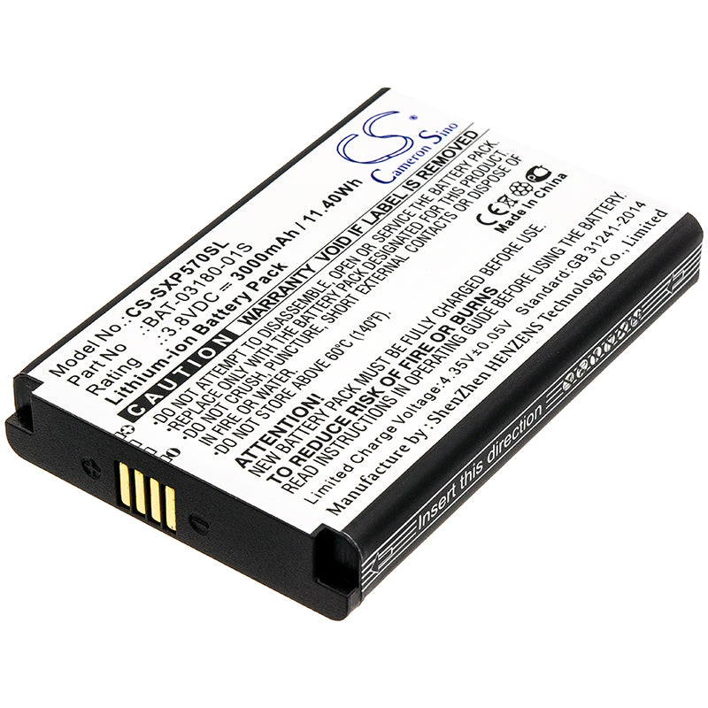 3000mAh Li-ion Replacement Battery for Sonim XP5, XP5700, XP5s & XP5800 Rugged Phones - 3.8V 11.4Wh