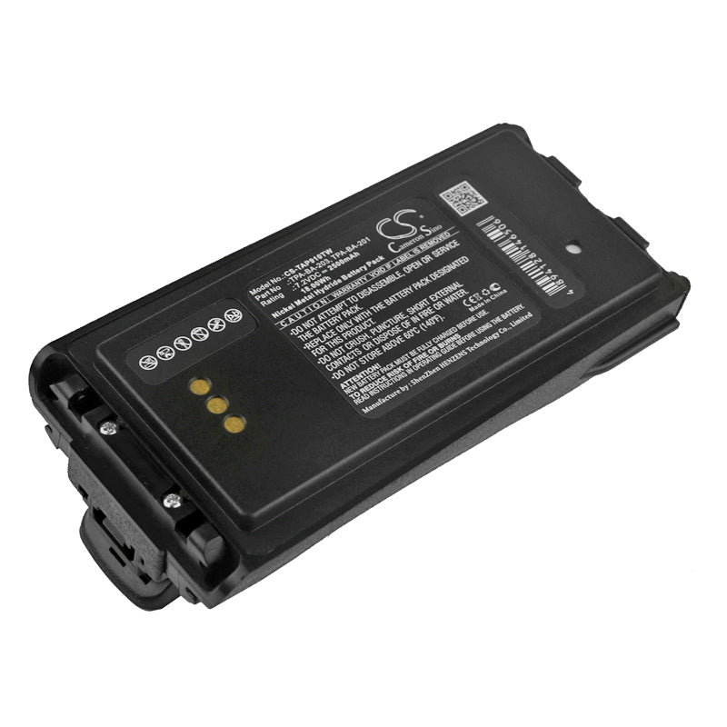 7.2V 2500mAh Ni-MH Replacement Battery for Radon 351/352 and Tait TP9100 Series Two-Way Radios