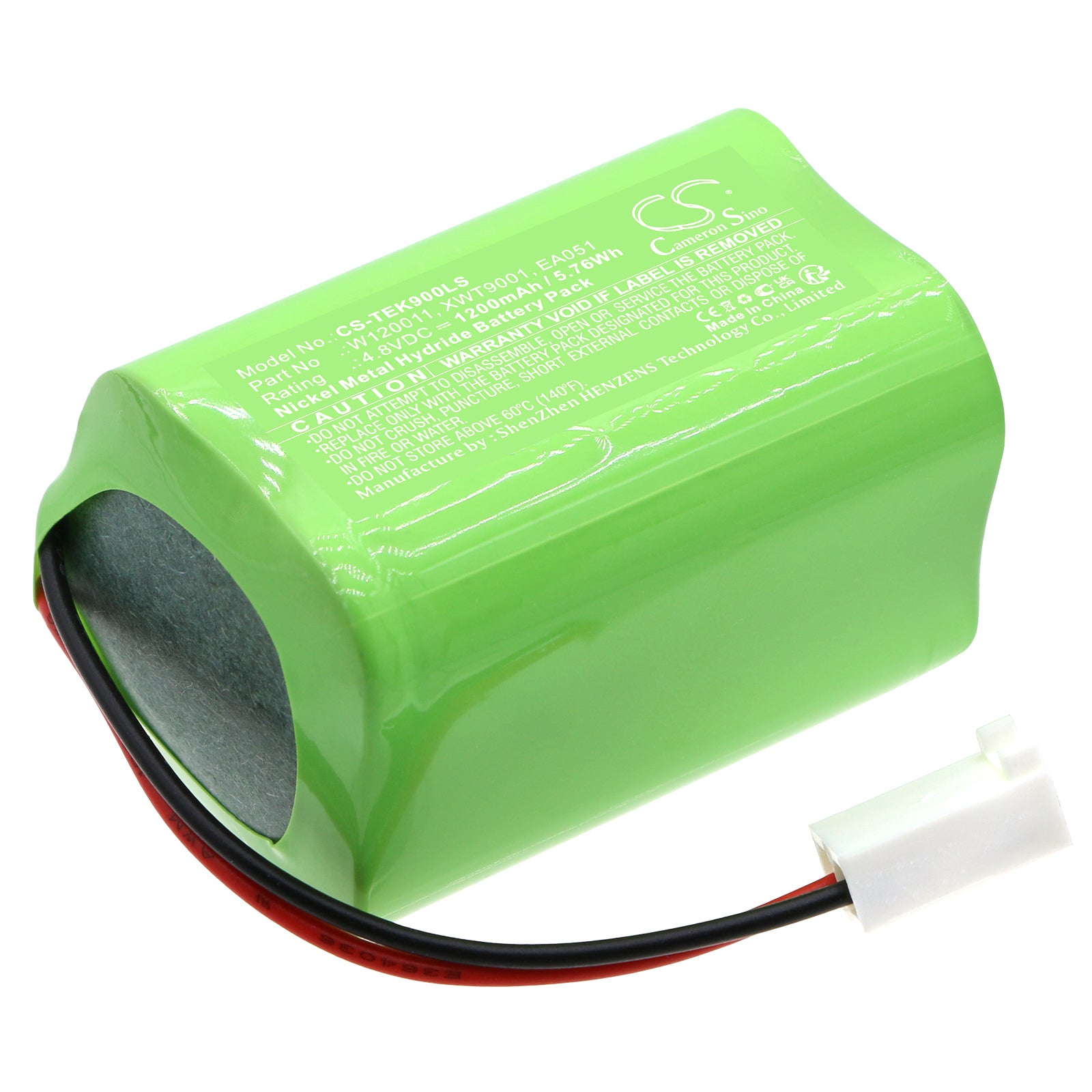 Teknoware ESC 90 Emergency Light Battery: 4.8V 1200mAh Ni-MH, Replacement for XWT9001, EA051, W120011