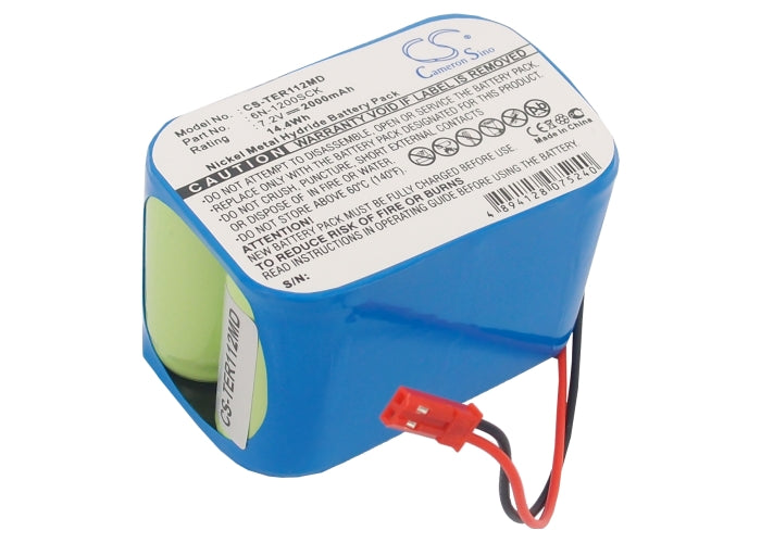 2000mAh 7.2V Battery for Terumo TE-112 Infusion Pump - Ni-MH Replacement, High Capacity Medical Grade (67x46x45mm)
