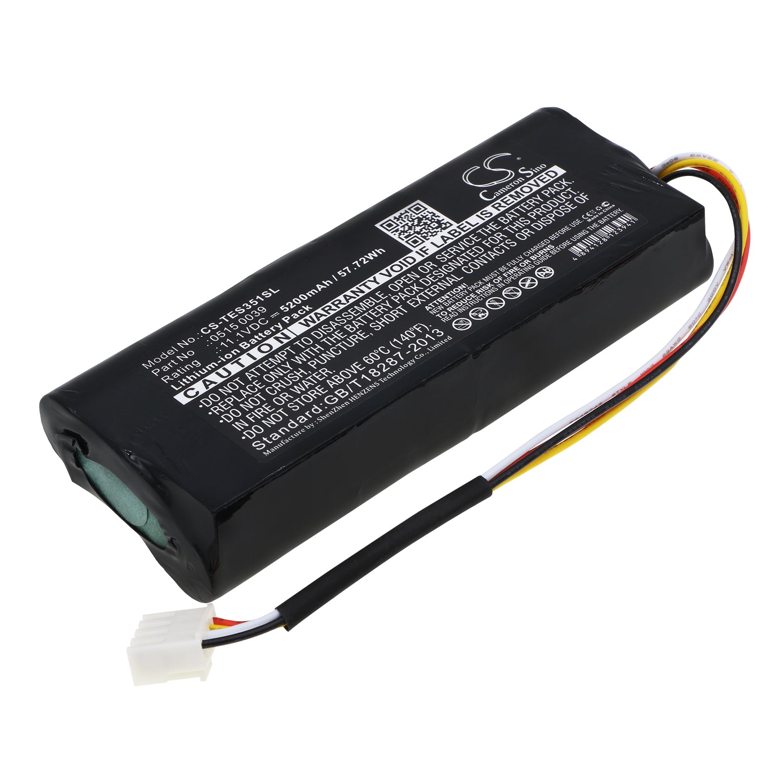 5200mAh Replacement Battery for Testo 350/350K Gas Analyzers, 11.1V, Survey Equipment Power, (0515 0039)