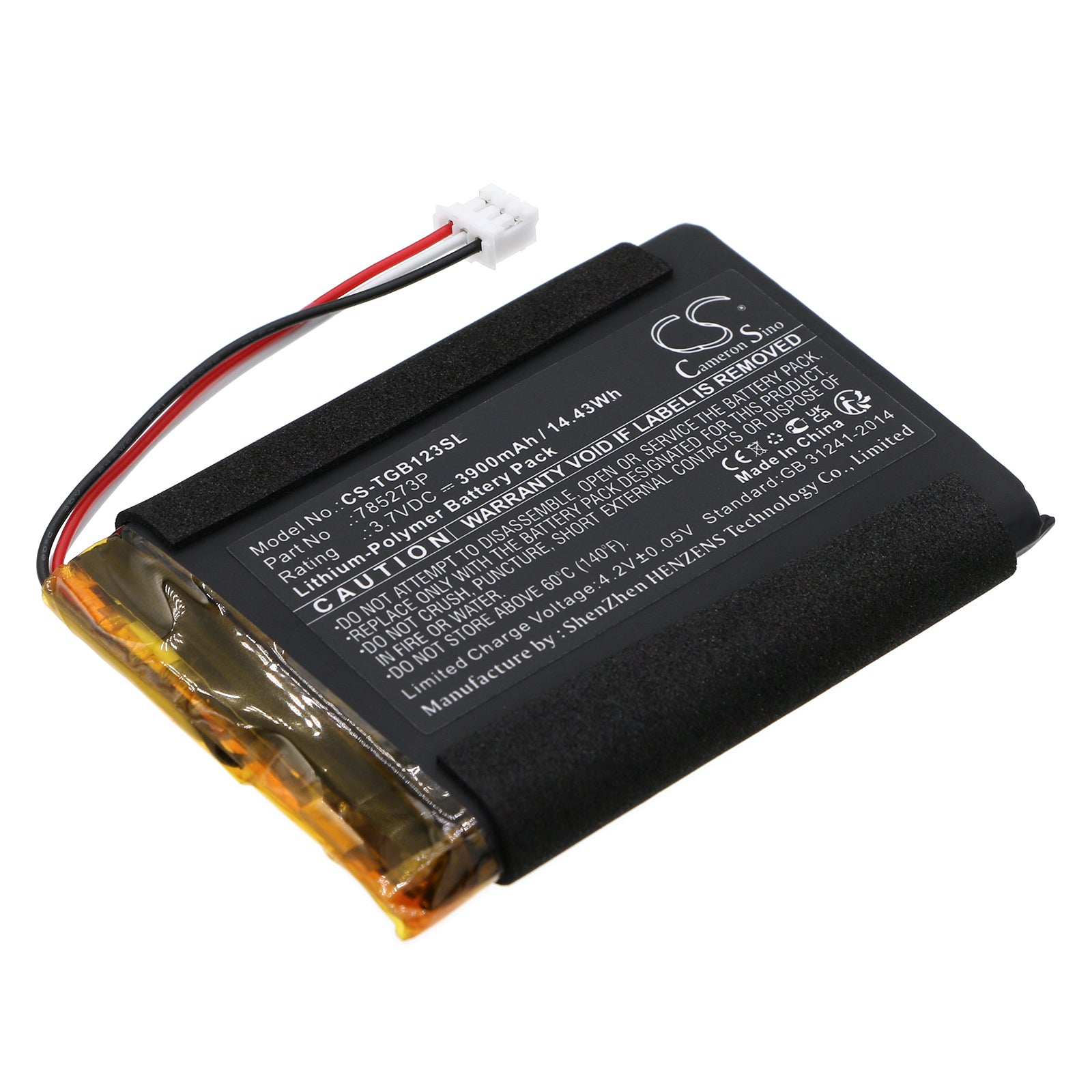 3900mAh 3.7V Replacement Battery for Tigermedia Tigerbox Touch & Radio Play Box - Models 1233, 785273P
